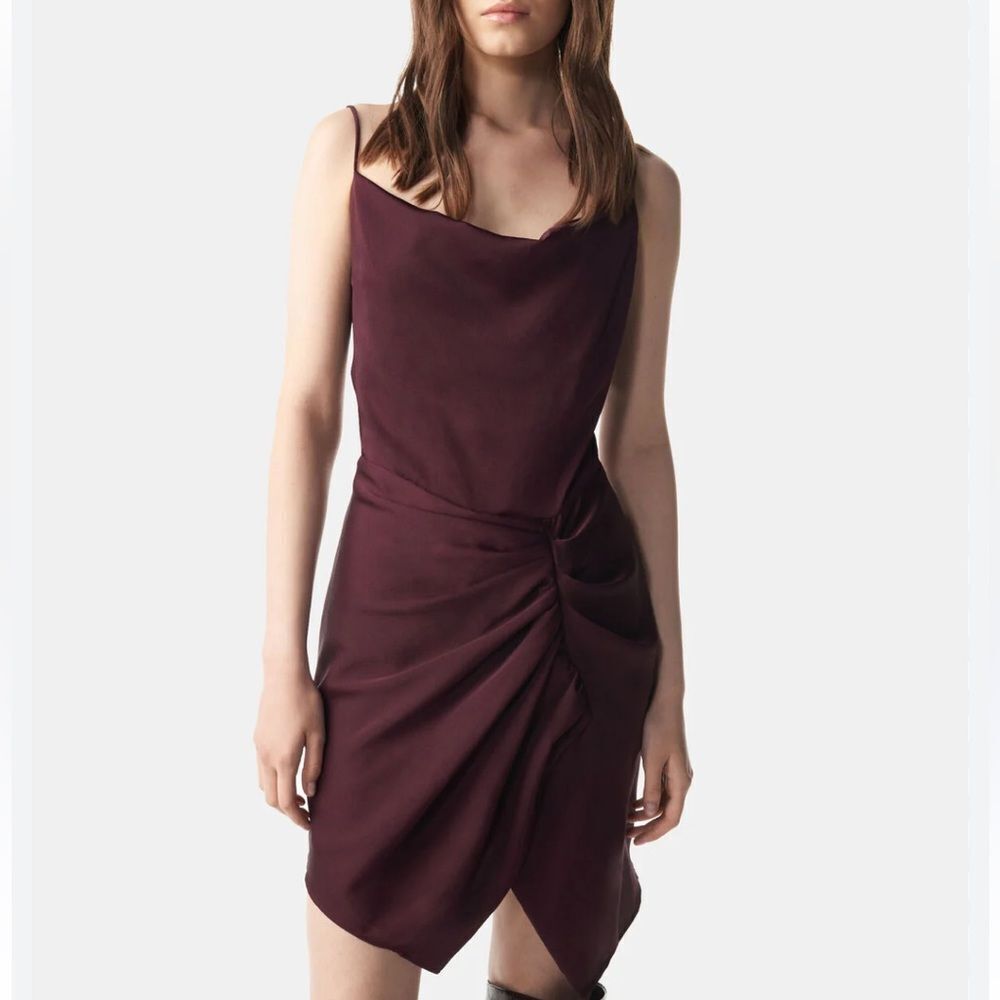 IRO Lipa Draped Asymmetric Dress XS new with tags